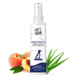 Сухий шампунь Pet Clean DRY BATH-FRESH для тварин з ароматом персика 250 мл (арт.PCDBP250)