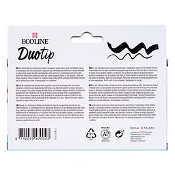 Набір маркерів акварельних двосторонніх Royal Talens ECOLINE DUO TIP BOTANIC 6шт - мініатюра 5