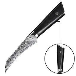 Ніж для чищення овочів Damascus DK-LKB 5008 VG-10 9 см Дамаська сталь 67 шарів - мініатюра 2