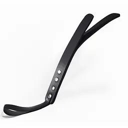Падл двошаровий Feral Feelings Leather Mini Paddle Black, натуральна шкіра
