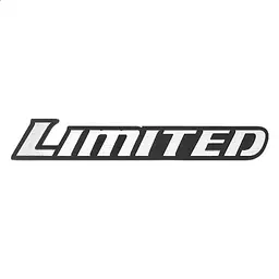 Емблема напис Limited біла+чорний 169х27 мм метал (на скотчі)