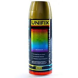 Емаль універсальна в балончику Unifix 400мл золото