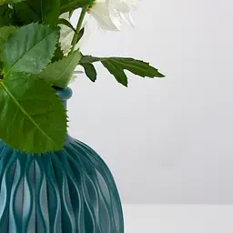 Ваза декоративна МВМ My Home, 15 см, блюмарин (DH-FLOWERS-09 MARINE BLUE) - мініатюра 4