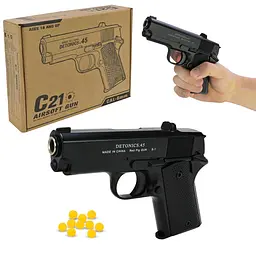 Пневматичний Airsoft пістолет Detonics .45, калібр 6 мм (C21)