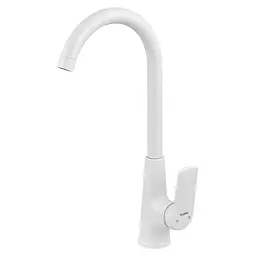 Змішувач для кухні Plamix Lucas-011 SET white з підведенням PM0714 Білий