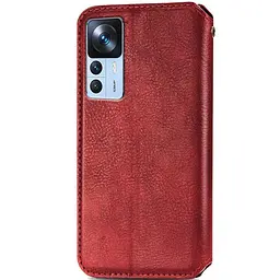 Шкіряний чохол-книжка GETMAN Cubic (PU) для Xiaomi 12T / 12T Pro Червоний - мініатюра 2