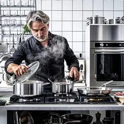 Каструля KitchenAid Multi-Ply Stainless Steel з кришкою 24 см 4.9 л (CC003260-001) - мініатюра 6