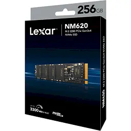 Накопичувач SSD Lexar m.2 NVMe 256GB NM620 PCIe 3.0 250 240 (LNM620X256G-RNNNG) - мініатюра 3