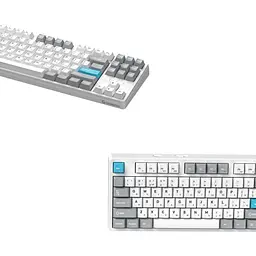 Клавіатура GamePro Asgard Ragnar Keychron Super Red Switch Wireless/Bluetooth/USB White бездротова (MK285WH) - мініатюра 4