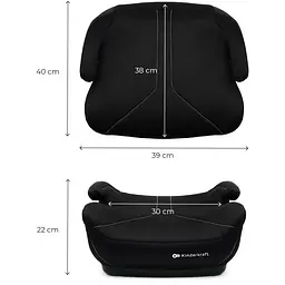 Автокрісло-бустер Kinderkraft i-Boost 2 Black (KCIBOO02BLK0000) - мініатюра 2