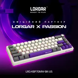 Клавіатура Lorgar KBP70MW Pro RGB Wireless/Bluetooth/USB UA Beige (LRG-KBP70MW-RT-US) - мініатюра 2