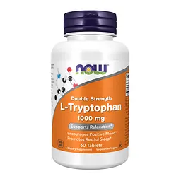 L-триптофан L-Tryptophan Double Strength 1000 мг 60 таблеток
