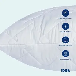 Подушка Ideia Classic Soft аналог лебединого пуху з внутрішньою подушкою 50х70 см біла (8-31135) - мініатюра 5