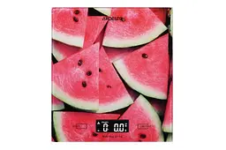 Ваги кухонні Ardesto SCK-893WATERMELON, скло, максимальна вага 5 кг, крок зважування 1г