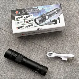 Акумуляторний ліхтар BL-518-T6 Zoom світлодіодний ручний 18650 - мініатюра 3