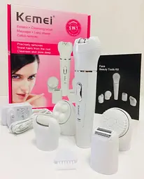 Жіночий епілятор акумуляторний бездротовий Kemei BMQ KM 2199 5 в 1 - мініатюра 6