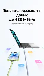 Кабель-ремінець UGREEN L508 USB-C - USB-C 60 Вт 1,2 м рожевий (35510) - мініатюра 11