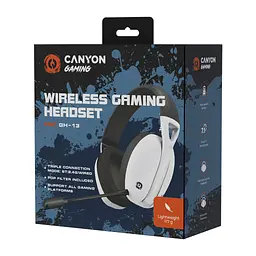 Навушники Canyon GH-13 Ego Wireless Gaming 7.1 White (CND-SGHS13W) - мініатюра 8