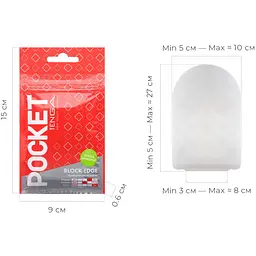 Мастурбатор Tenga Pocket Block Edge (4821002029853) - мініатюра 2