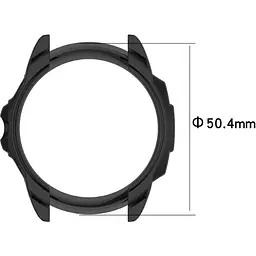 Чохол-бампер DK Силікон Outlines для Garmin Forerunner 955 (black) - мініатюра 6