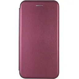Шкіряний чохол-книжка Classy для Motorola Edge 60 / 60 Fusion Бордовий
