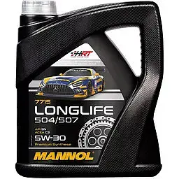 Автомобільна моторна олива MANNOL Longlife 5W-30 4л MN7715-4