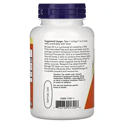 Жирні кислоти NOW Borage Oil 1000 mg, 60 капсул - мініатюра 3