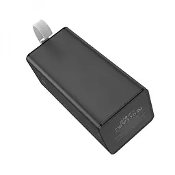 УМБ портативне зарядне 40000mAh 22.5W 3A зі швидкою зарядкою PD/QC зовнішній акумулятор універсальні порти 2 USB/Type-C LED дисплей вбудований ліхтар повербанк Hoco J86 Powermaster - мініатюра 3