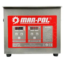 Ультразвукова ванна-мийка-очисник Mar-Pol M90074, 3,2 л, 120 Вт, 40 кГц, нагрівання, таймер - мініатюра 6