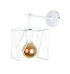 Бра настінне Levistella 756WPR103F-1 WH, E27, 60W, білий метал, стиль лофт