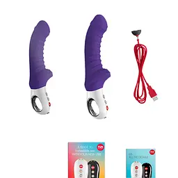 Вібратор для точки G Fun Factory TIGER violet, ребристий, підходить для анальної стимуляції - мініатюра 6