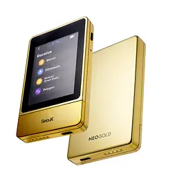 Апаратний криптогаманець SecuX NeoGold із сенсорним екраном, Bluetooth та USB-C — Золотий - мініатюра 5