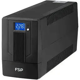 ДБЖ FSP iFP-800, 800ВА/480Вт, LCD, Schukox2. 230V/50Hz, USB, Black - мініатюра 2