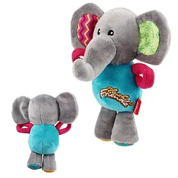 Іграшка для Собак Gigwi Plush Friendz Слоник з пищалкою 16х8х8 см - мініатюра 5