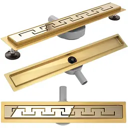 Душовий канал Rea Greek Pro 70 см gold REA-G8028