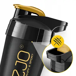Шейкер спортивний 4FIZJO Ultra 700 мл Black/Gold (P-5905973407038) - мініатюра 12