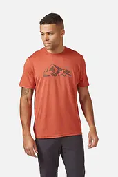 Футболка Rab Mantle Mountain Tee S Кораловий