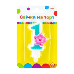 Свічка Maxi Princess "1" висотою 7,62 см (MX622050-1)