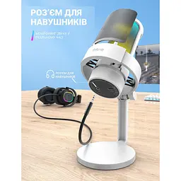 Мікрофон Fifine A8W RGB [94440] - мініатюра 4