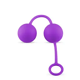 Вагінальні кульки Easy Toys Pleasure Balls, 16 см, фіолетовий - мініатюра 2
