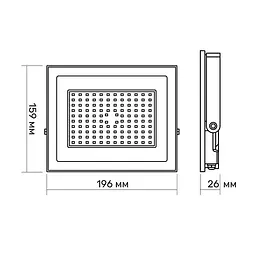 LED прожектор Titanum TLF506, 50W 6500K (24765-000) - мініатюра 5