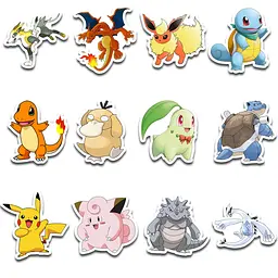 Стікерпак GeekLand Pokemon 45 штук (SP PK 01) - мініатюра 4