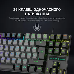 Клавіатура GamePro Blue Switch механічна (MK100B) - мініатюра 9