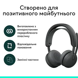 Навушники Logitech Zone Wireless 2 ES for Business Graphite (981-001512) - мініатюра 11