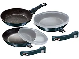 Набір сковорідок Berlinger Haus Metallic Line Aquamarine Edition (BH-7056)