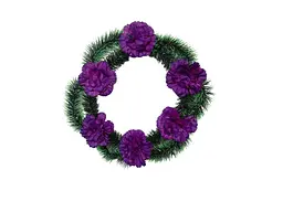 Вінок поминальний Memori Гвоздика 40х40см бузковий