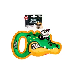 Іграшка для собак GiGwi Mighty Challenge Крокодил з пищалкою 25 см (2235)