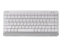 Клавіатура бездротова A4Tech FBK11 Fstyler, білий/Grey, bloetooth/USB 2.4GHz, компактний розмір, 12 мультимедійних кнопок,
