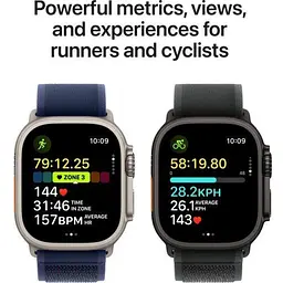 Смарт-годинник Apple Watch Ultra 2 GPS + Cellular 49mm Black Titan. Case w. Dark Green Alpine Loop - Medium (MX4R3) - мініатюра 4