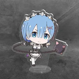 Акрилова колекційна фігурка Чібі Chibi Аніме Re:Zero. Життя з нуля в альтернативному світі - Рем 10 см